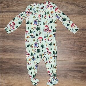 Adorable Forest Print Footie Pajamas